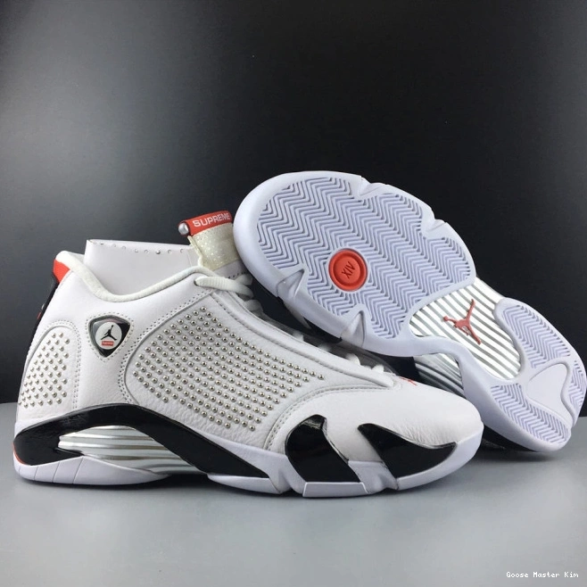 BV7630-106 Retro Air Jordan 14 White 0712